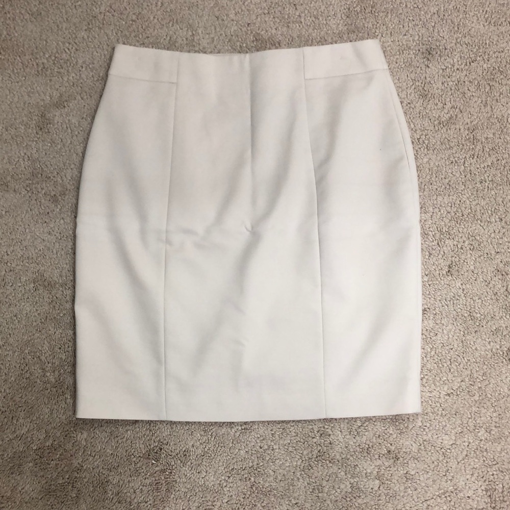 Cream business skirt